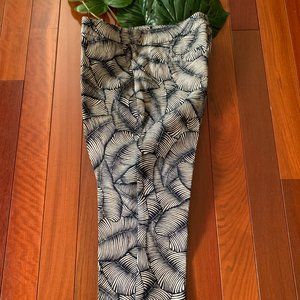 Ann Taylor Leaf Print Cropped Pants